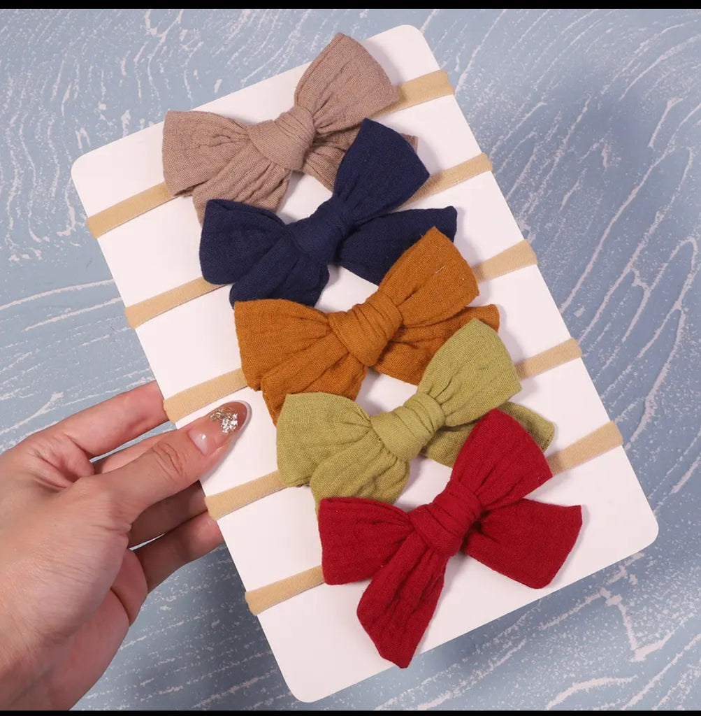 5pcs/Set Soft Cotton Baby Headband
