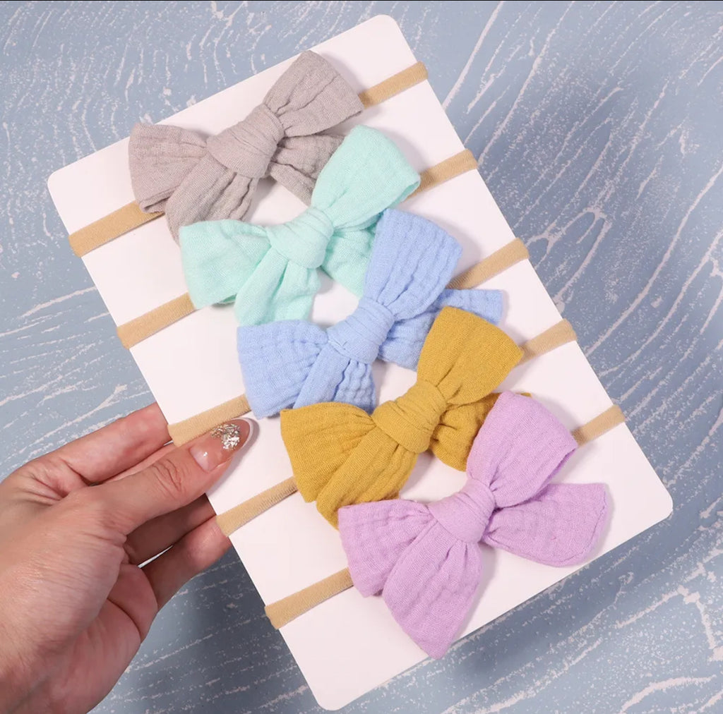 5pcs/Set Soft Cotton Baby Headband