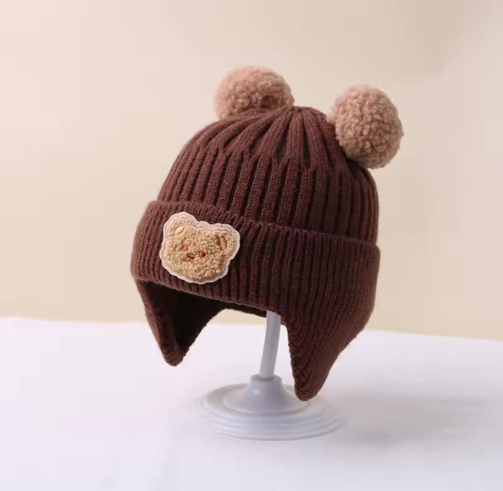 Baby Wool Bear Hat