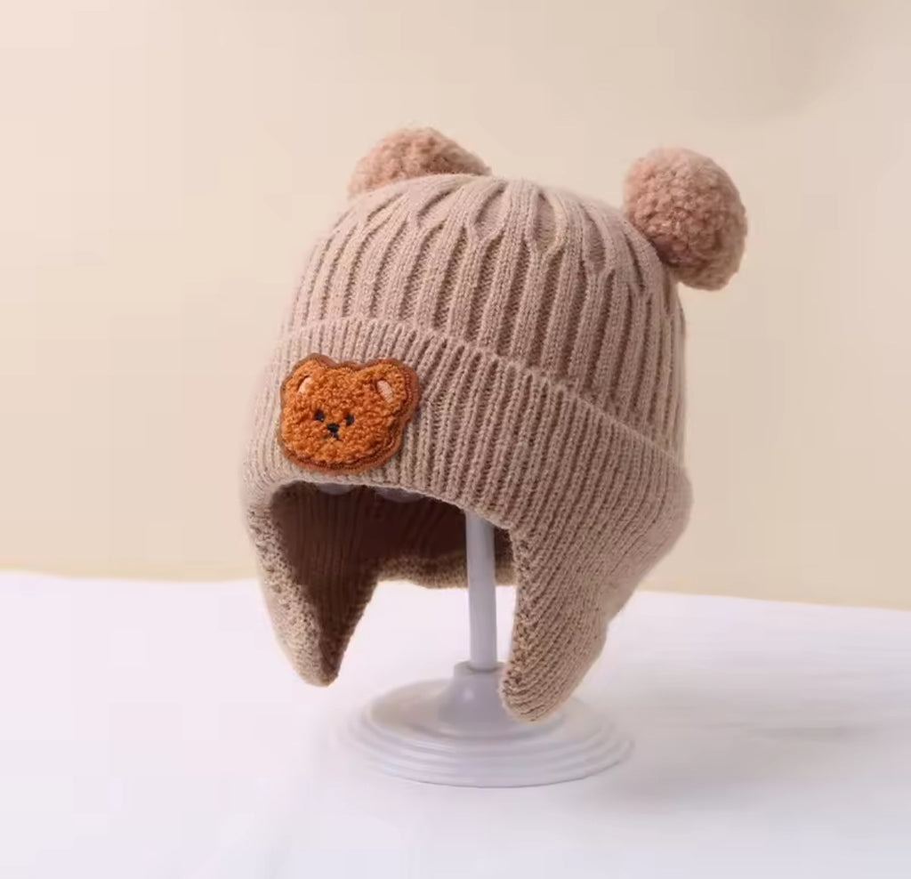 Baby Wool Bear Hat