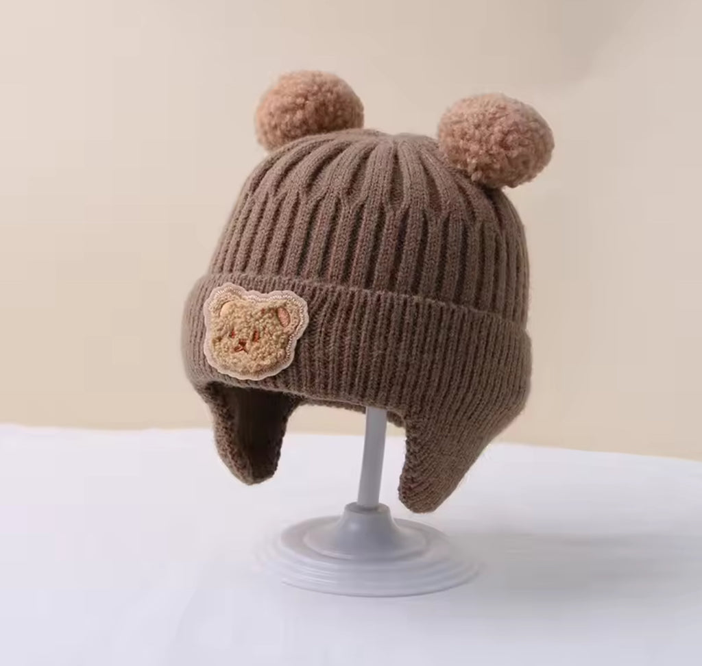 Baby Wool Bear Hat