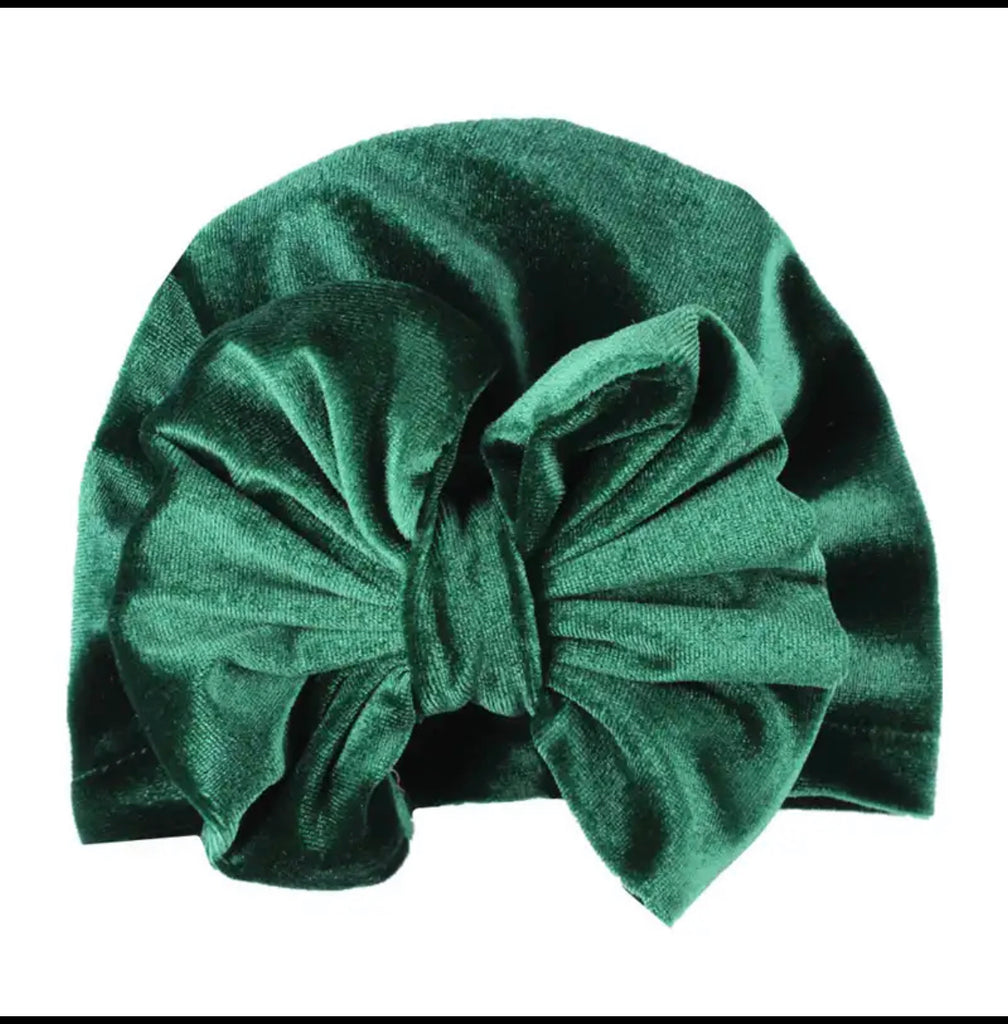 Baby Velvet Turban Bow Knot Cap