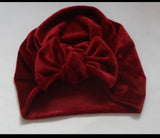 Baby Velvet Turban Bow Knot Cap