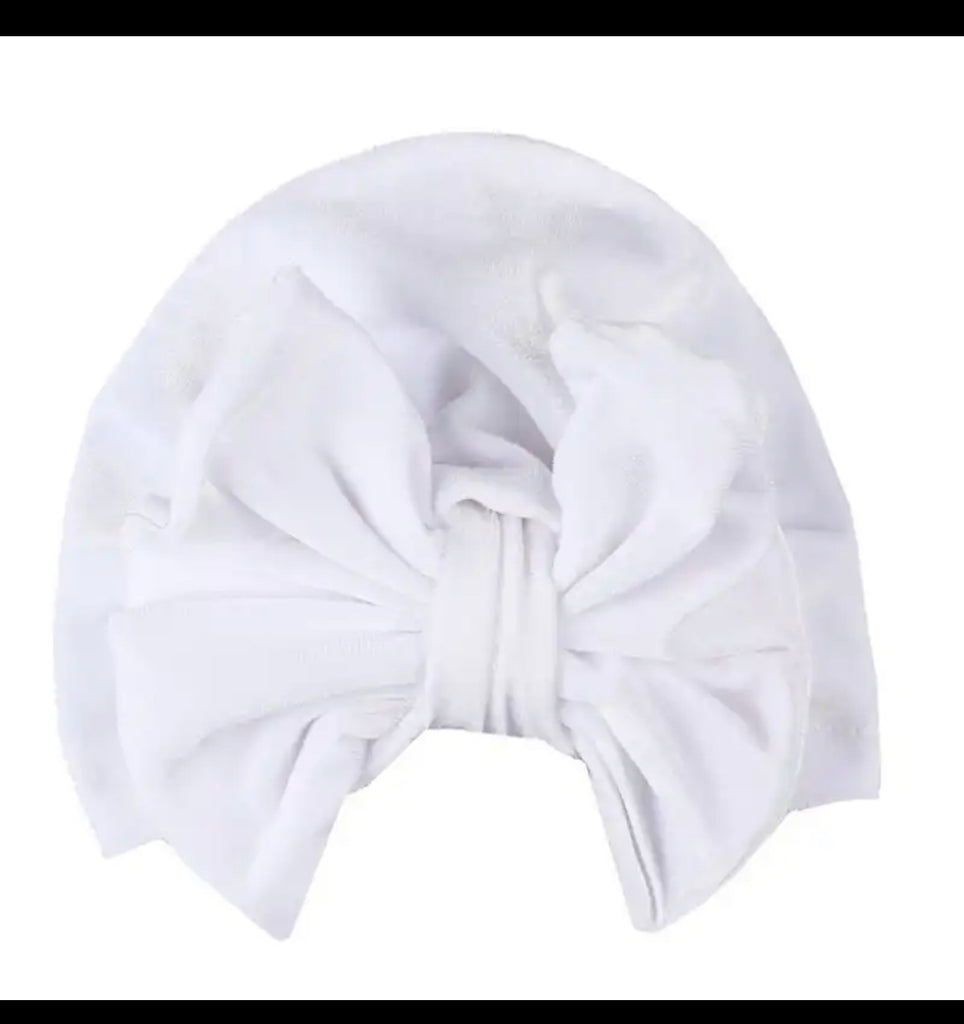 Baby Velvet Turban Bow Knot Cap