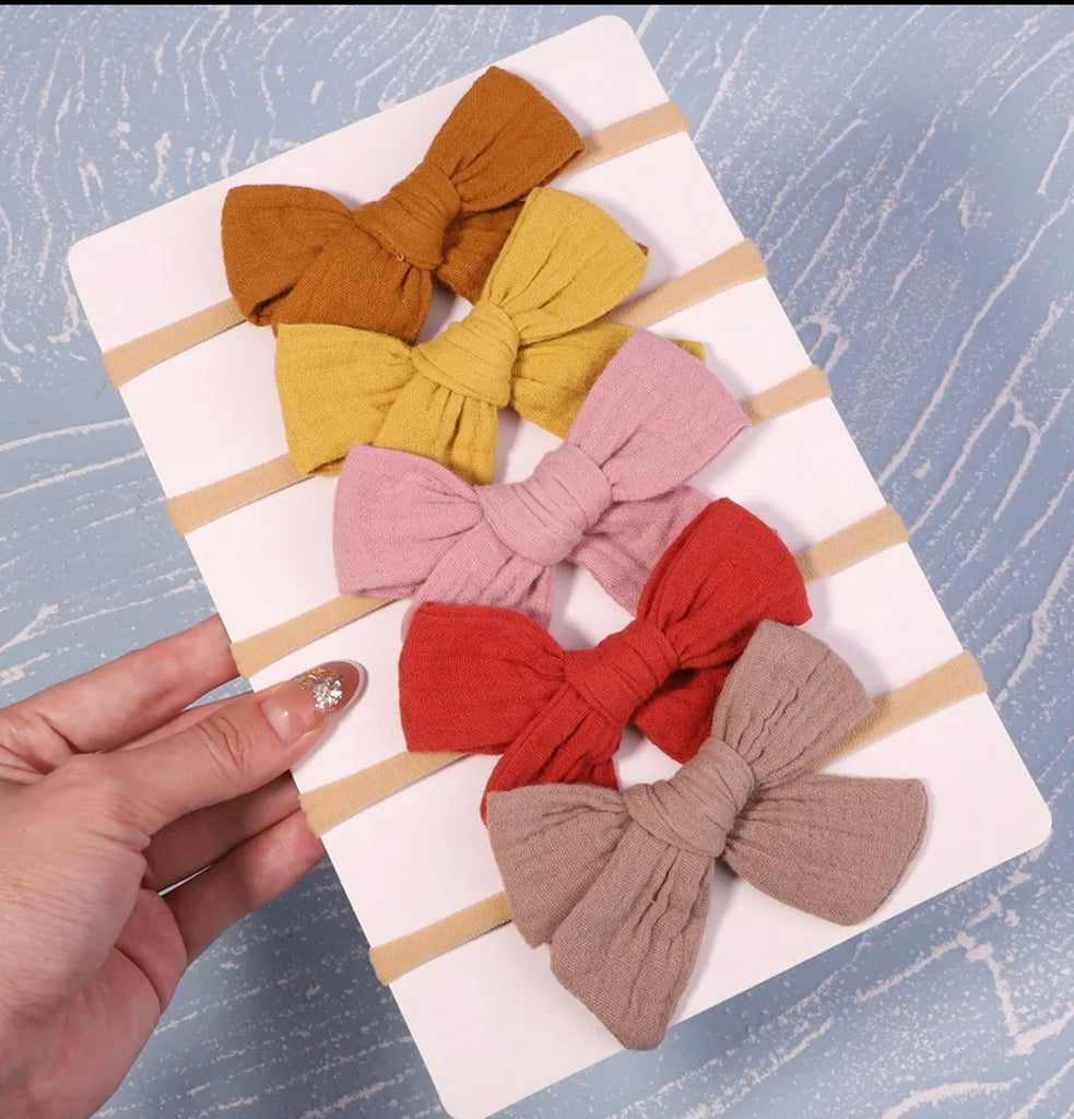 5pcs/Set Soft Cotton Baby Headband