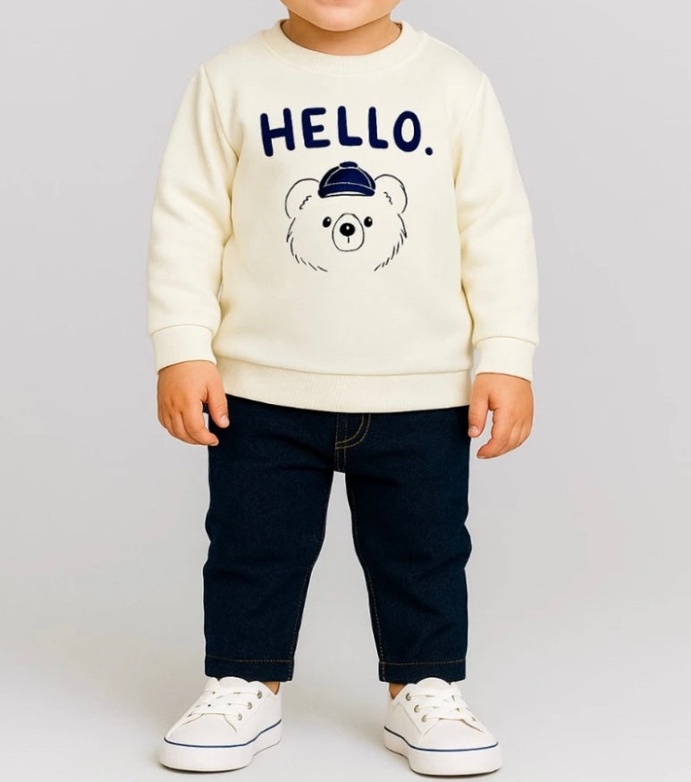 Hello Bear Sweatshirt & Trouser Set (2pcs)