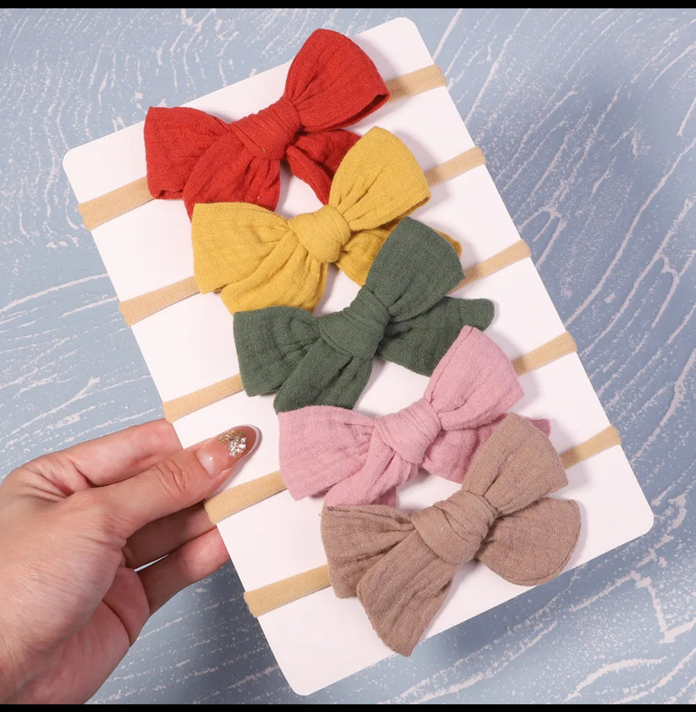 5pcs/Set Soft Cotton Baby Headband