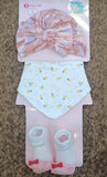 3 piece Set (Hat+Bib+Socks)