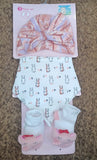 3 piece Set (Hat+Bib+Socks)
