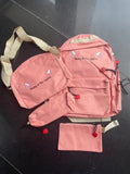 4 pcs Multi Purpose Backpack/School Bag/Travel Bag