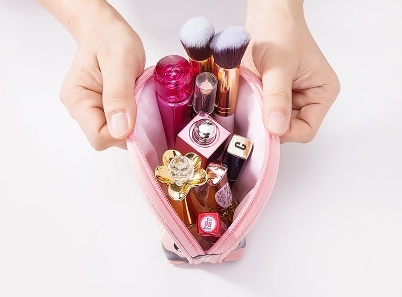 3 pcs Transparent Cosmetic Organizer Beauty Bags