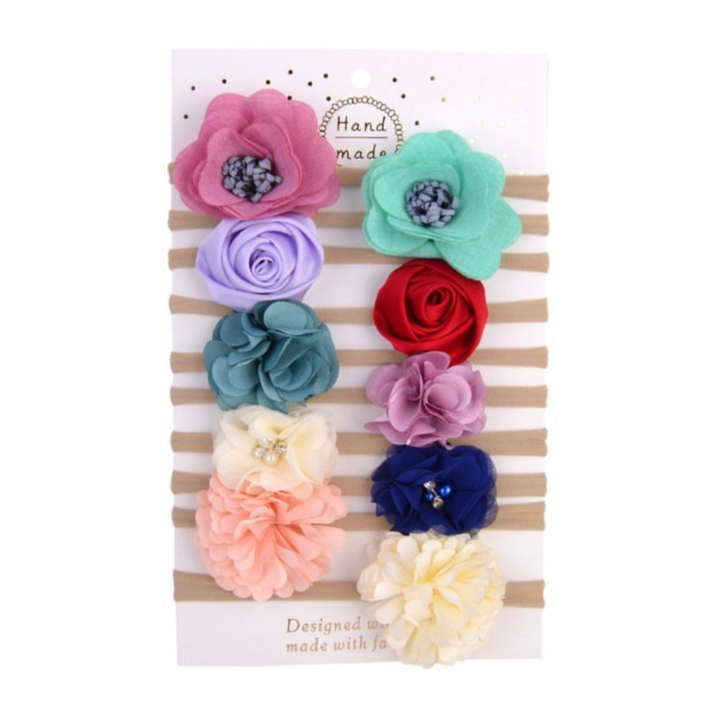 3D Flower Headband Set (10 pcs)