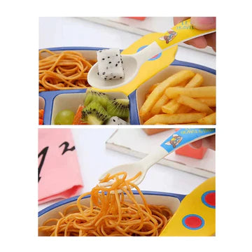 Kids Cartoon Dinning Plates with Partition