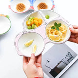 Kids Cartoon Dinning Plates with Partition