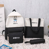 4pcs Set Backpack - School Bag/Travel Bag Multipurpose