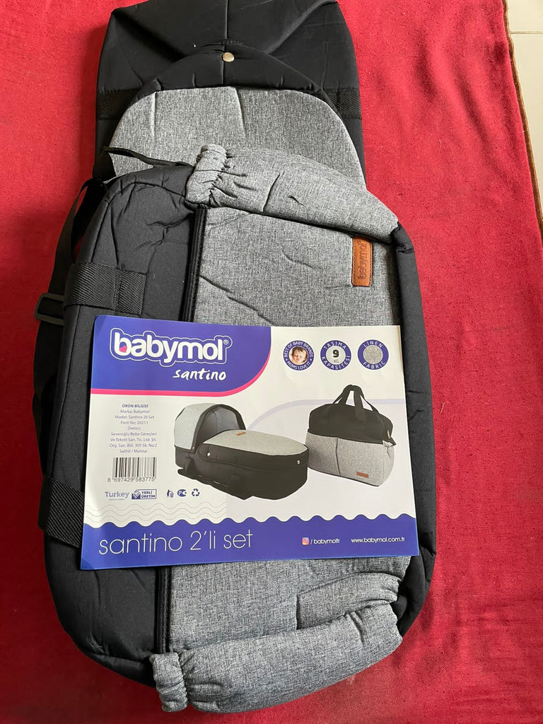 Babymol Santino Carry Bag and Diaper Bag (Pack Of 2)