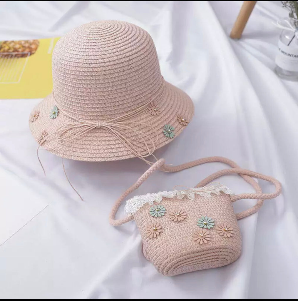 Beach Straw Hat+Bag