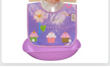 Baby Bib With Soft Plastic Tray Detachable