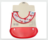 Baby Bib With Soft Plastic Tray Detachable
