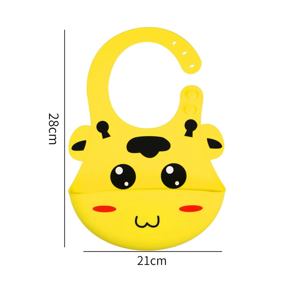 Baby Silicone Bib (Pack of 3)