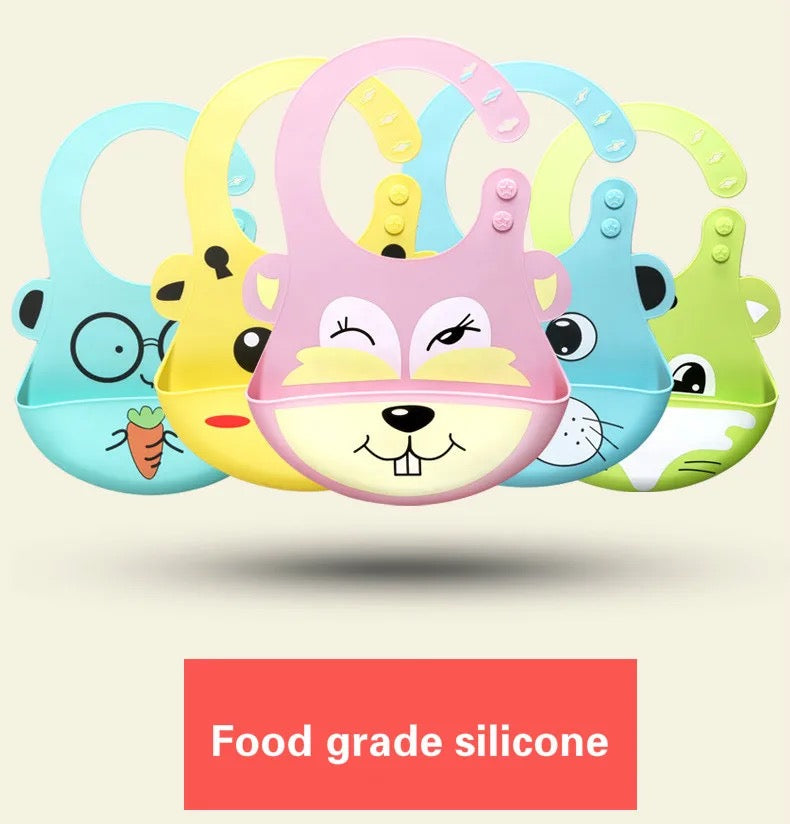 Baby Silicone Bib Set (3pcs)