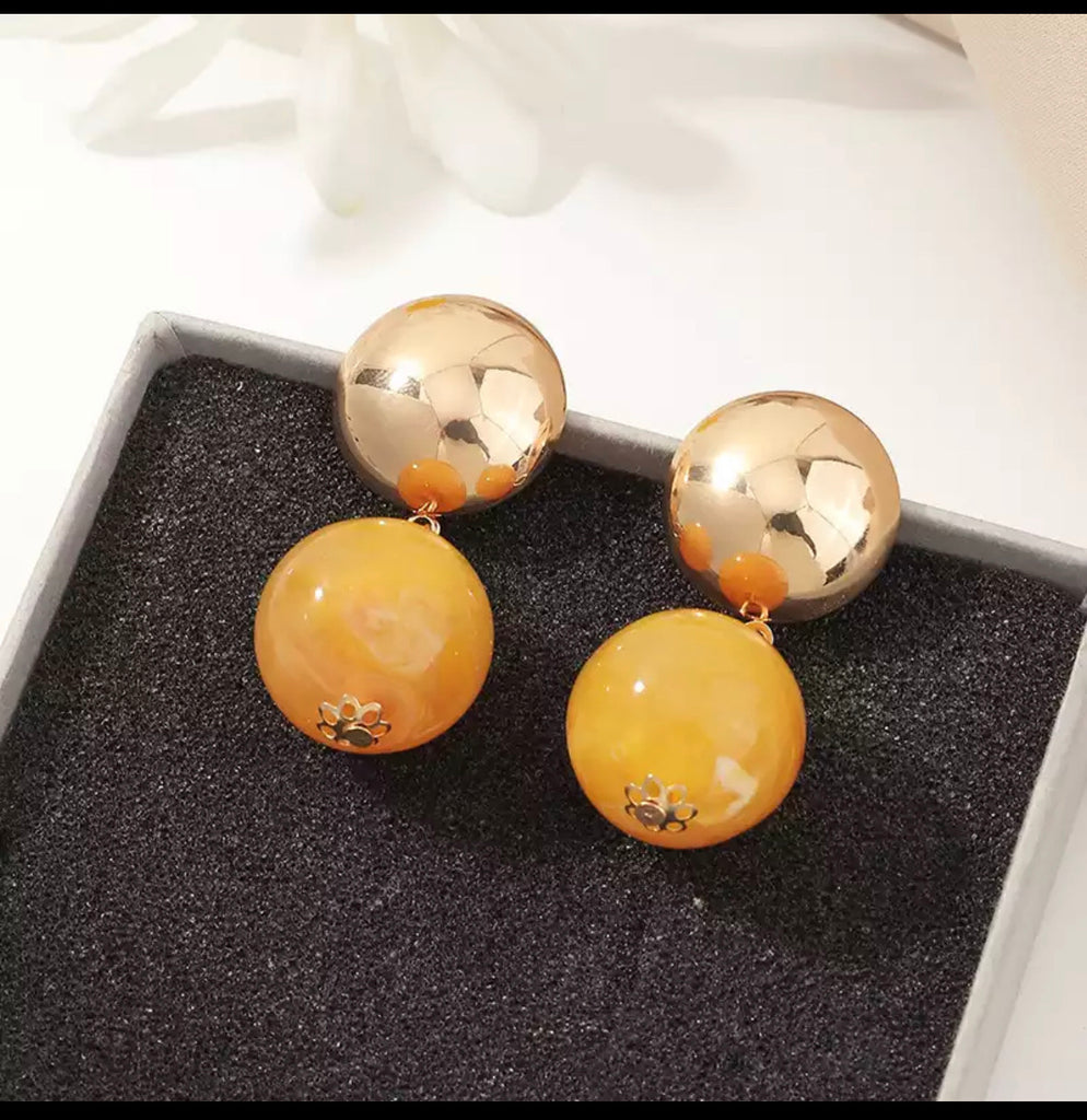 Acrylic Circle Earrings