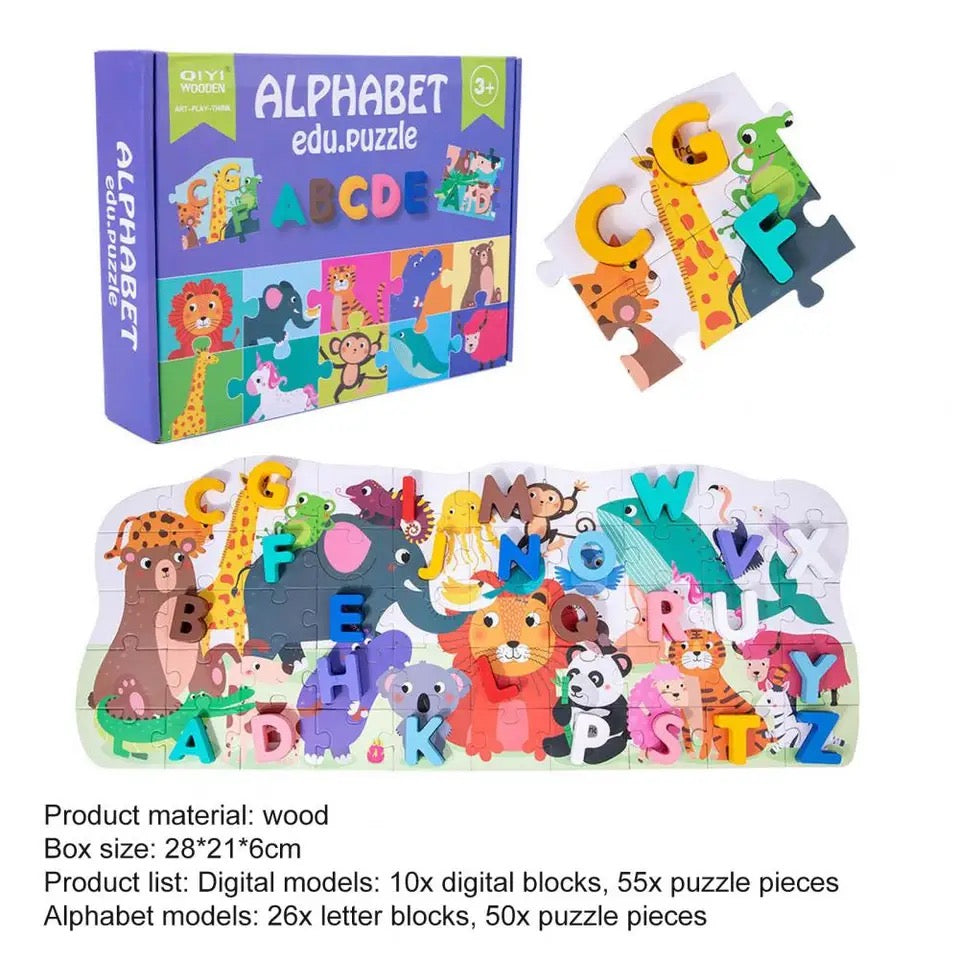 Alphabets/Numbers Education Puzzle Set
