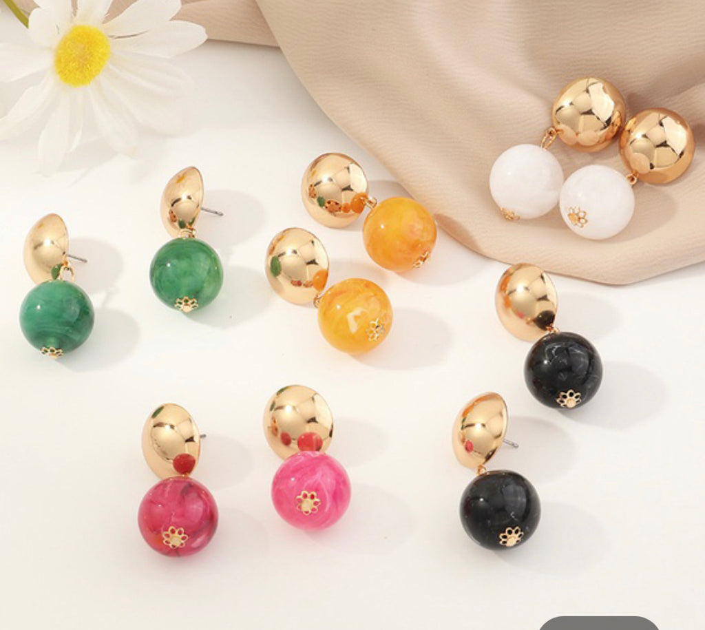 Acrylic Circle Earrings