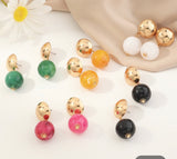 Acrylic Circle Earrings