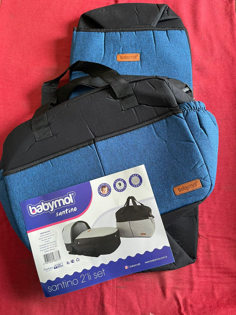 Babymol Santino Carry Bag and Diaper Bag (Pack Of 2)