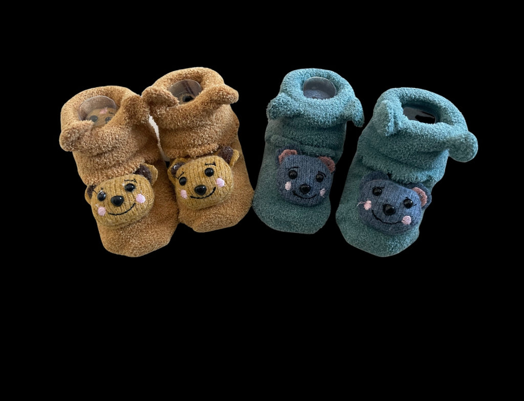 Anti-Slip 3D Socks (Pack of 2)