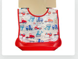 Baby Bib With Soft Plastic Tray Detachable