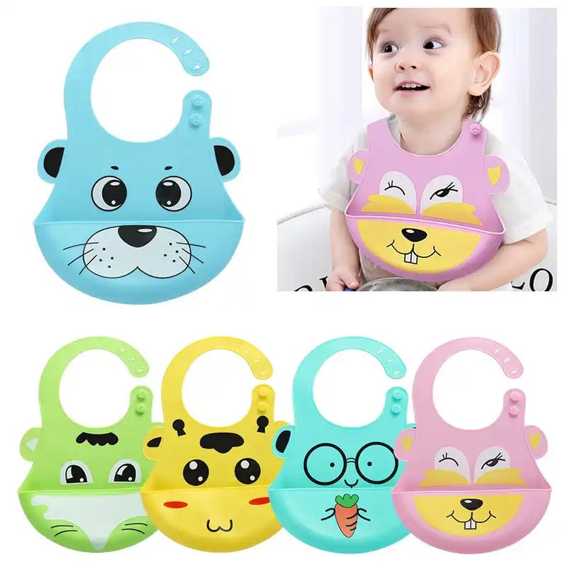 Baby Silicone Bib (Pack of 3)