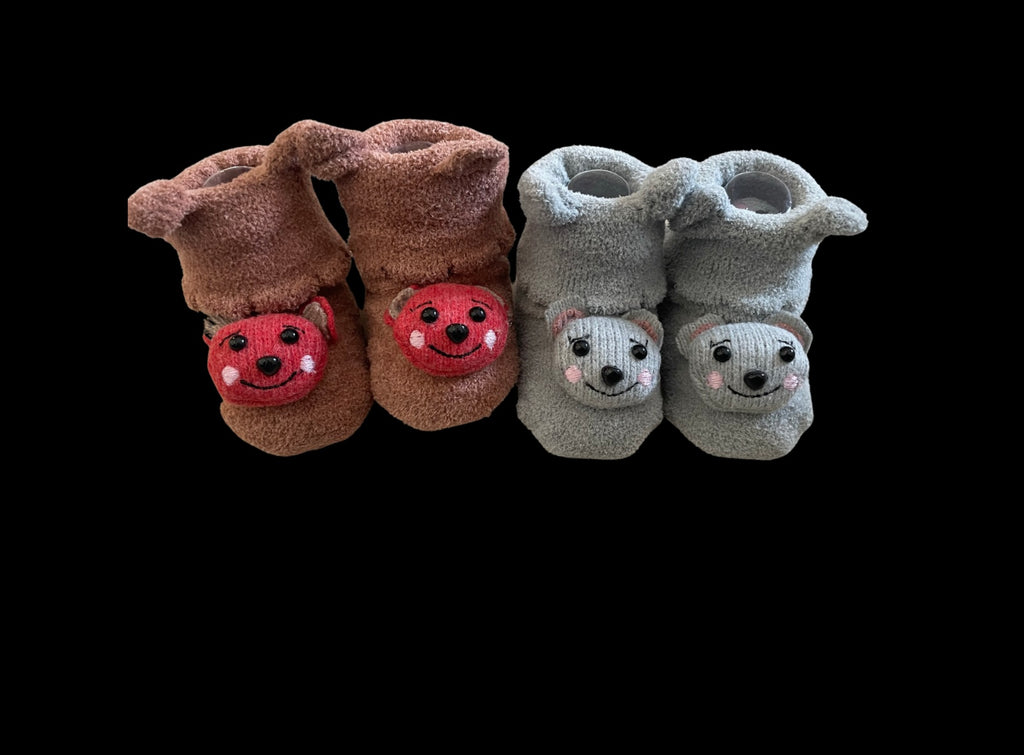 Anti-Slip 3D Socks (Pack of 2)