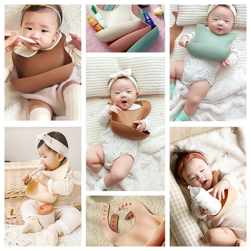 Baby Silicone Bib (Pack of 3)