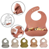 Baby Silicone Spoon Feeder Pacifier and Silicone Bib (Pack of 3)