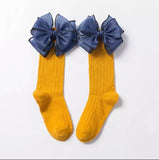 Big Chiffon Bowknot Long Socks