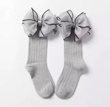 Big Chiffon Bowknot Long Socks