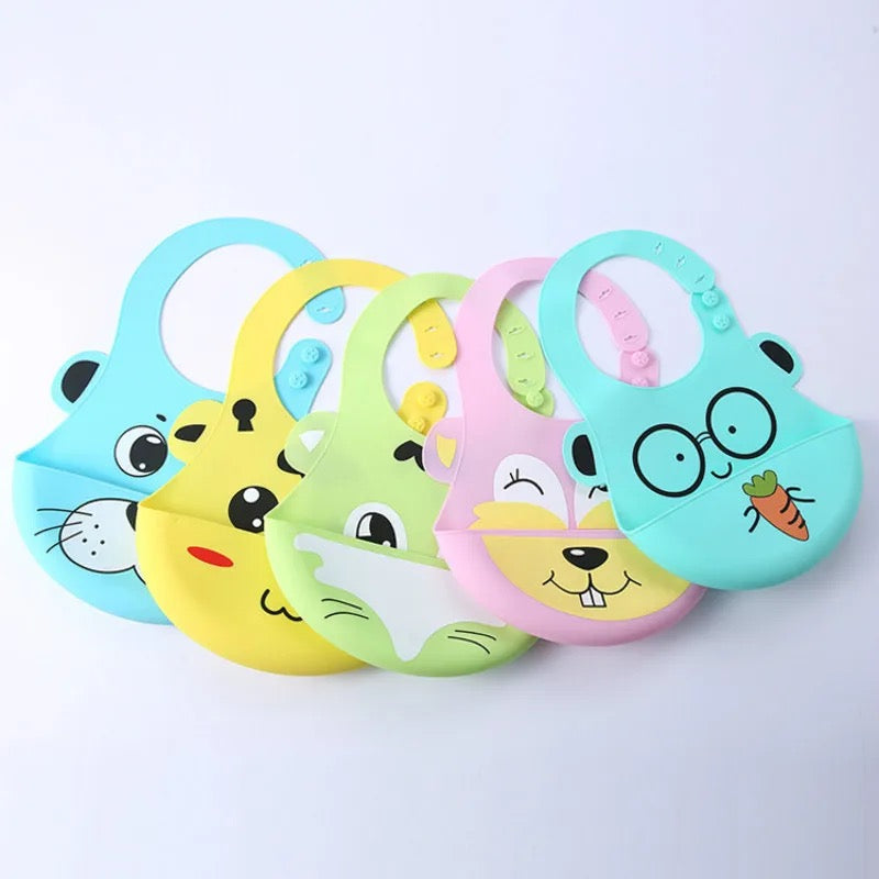 Baby Silicone Bib Set (3pcs)