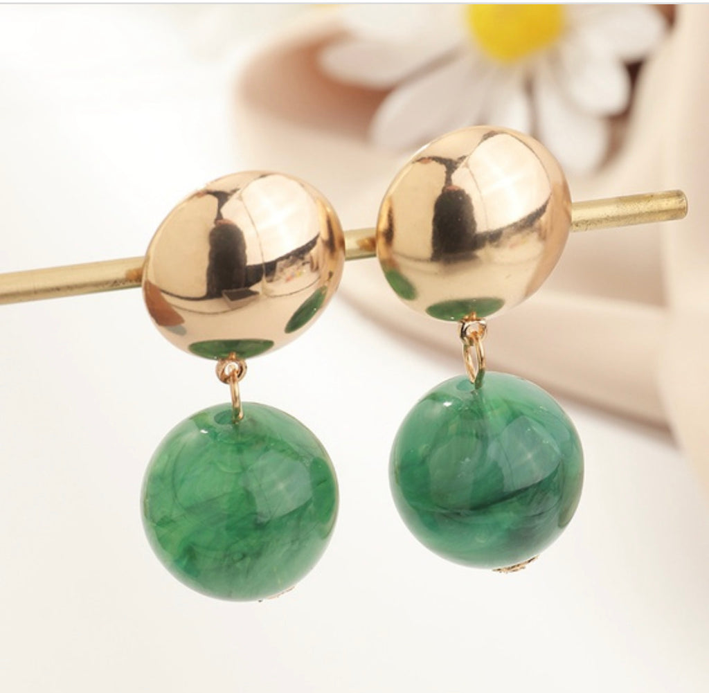 Acrylic Circle Earrings