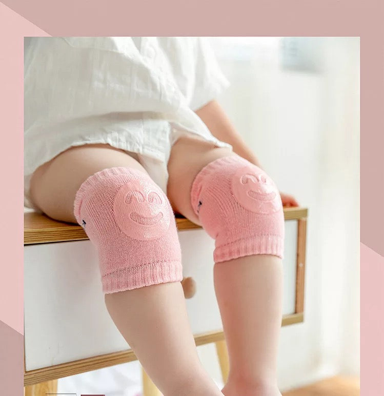 Baby Infant Crawling Smiley Knee Pads (Pack of 4)