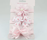 Baby Girl Bowknot Elastic Hair Band Set (3pcs)
