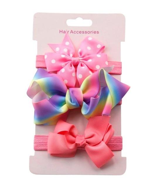 3Pcs Kids Floral Headband
