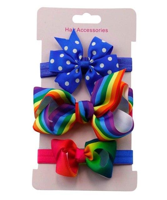 3Pcs Kids Floral Headband