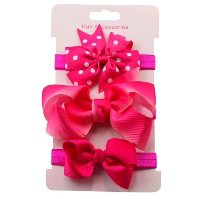 3Pcs Kids Floral Headband