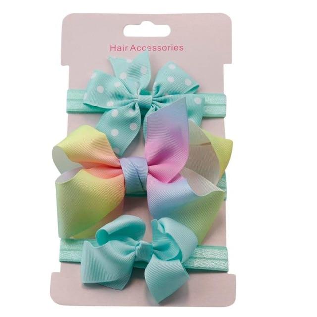 3Pcs Kids Floral Headband