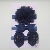 Baby Girl Bowknot Elastic Hair Band Set (3pcs)
