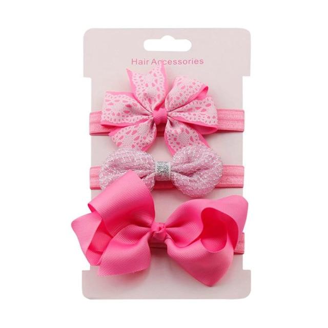 3Pcs Baby Bowknot Hairband