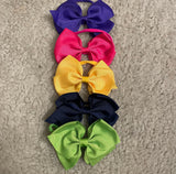 Super Soft Elastic Big Bow Headband Set (10 pcs)