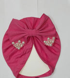 Three Pearl Bow Cap